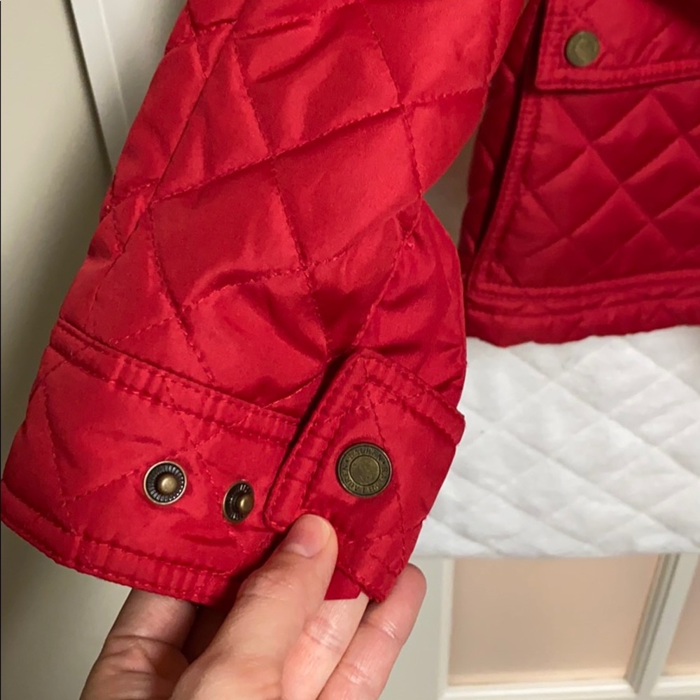 Lauren Ralph Lauren red equestrian quilted jacket - Picture 11 of 12